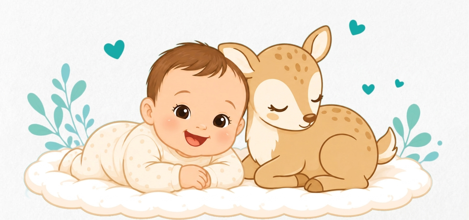 Baby and Velvyn deer mascot